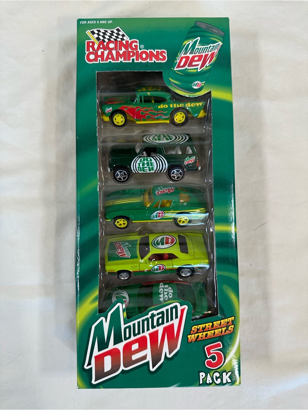 ERTL Racing Champions 5 Pack Mountain Dew Street Wheels Die Cast Cars